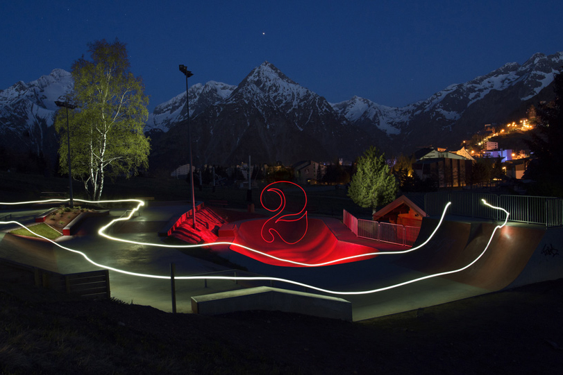 Light painting Skate Park 